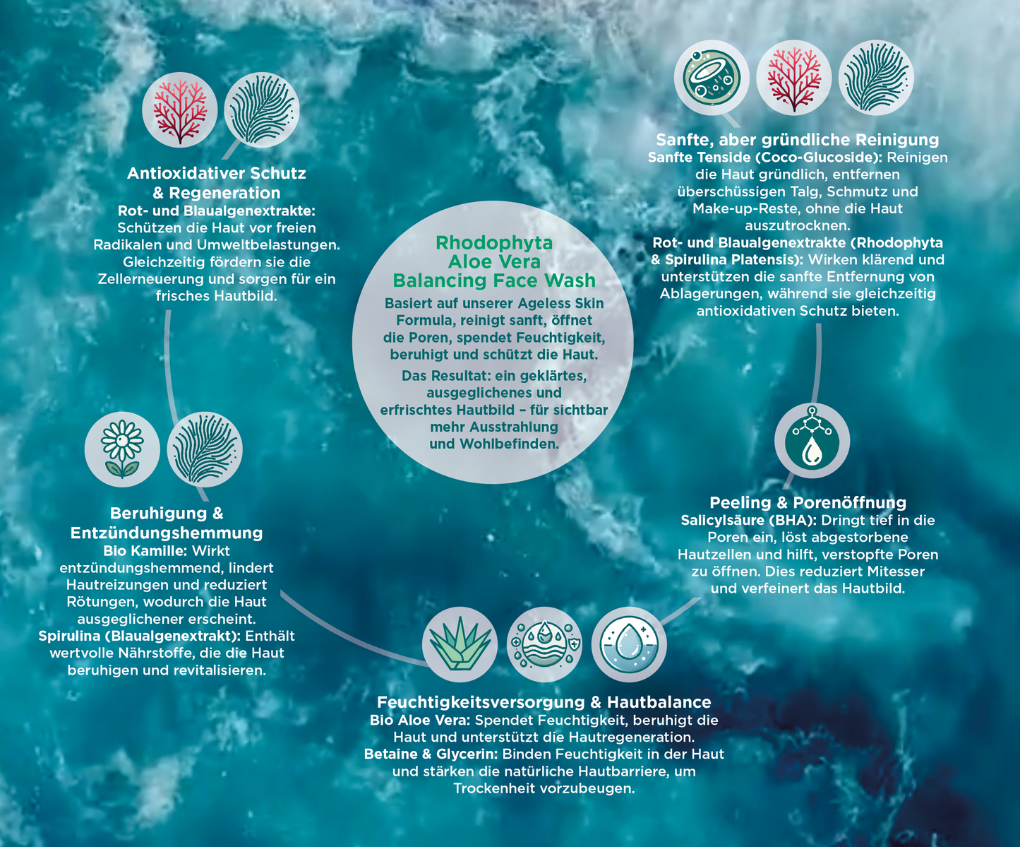 Rhodophyta Aloe Vera Balancing Face Wash