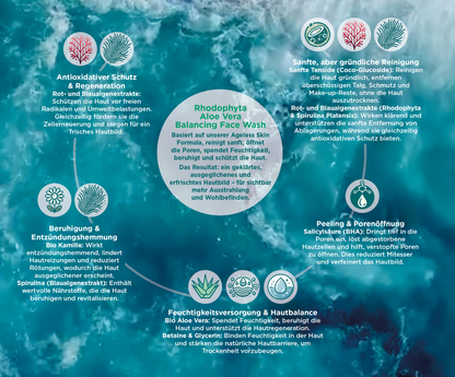 Rhodophyta Aloe Vera Balancing Face Wash